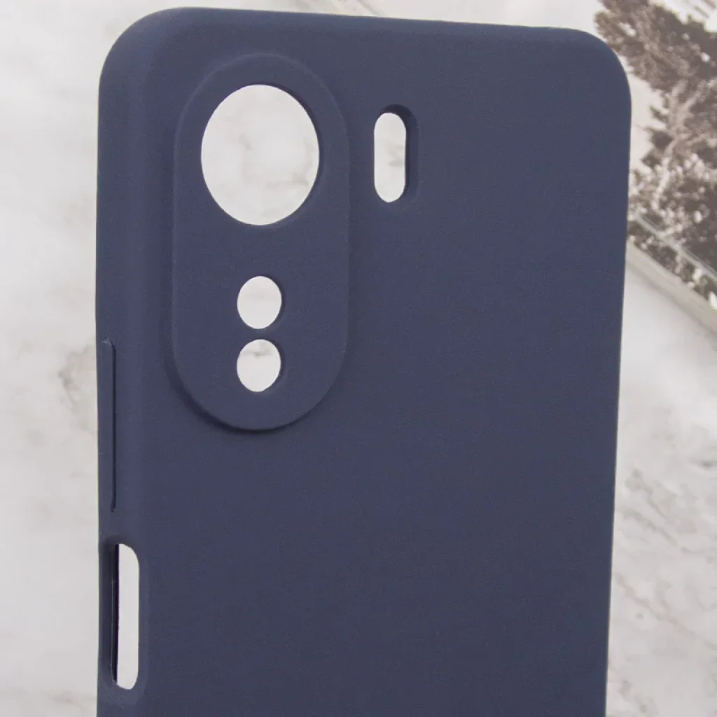 Чохол Silicone Cover Lakshmi Full Camera (AA) для Xiaomi Redmi 13C, Poco C65 Midnight Blue