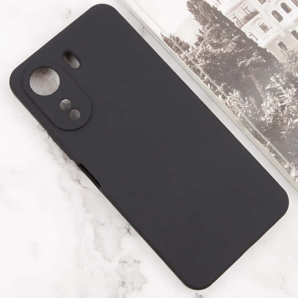 Чехол Silicone Cover Lakshmi Full Camera (AA) для Xiaomi Redmi 13C, Poco C65 Black