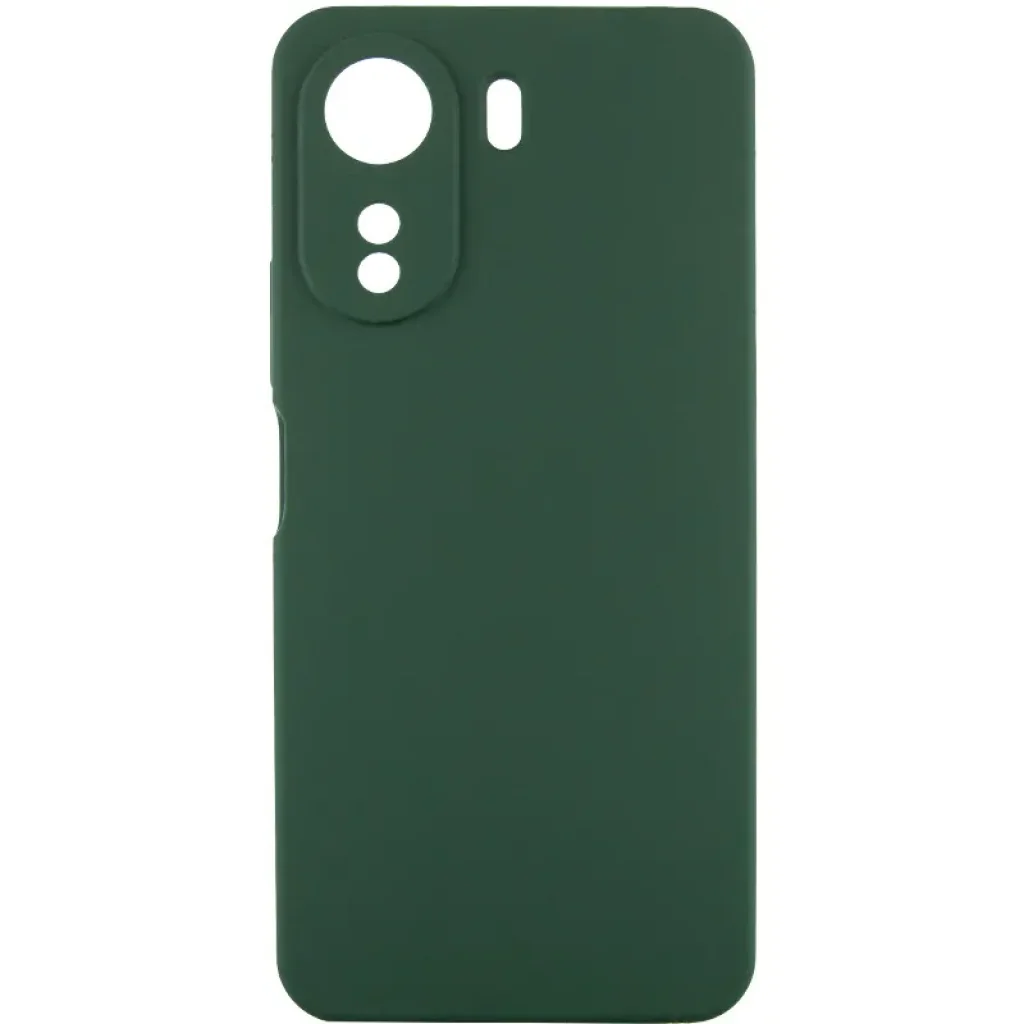 Чохол Silicone Cover Lakshmi Full Camera (AA) для Xiaomi Redmi 13C, Poco C65 Dark Green