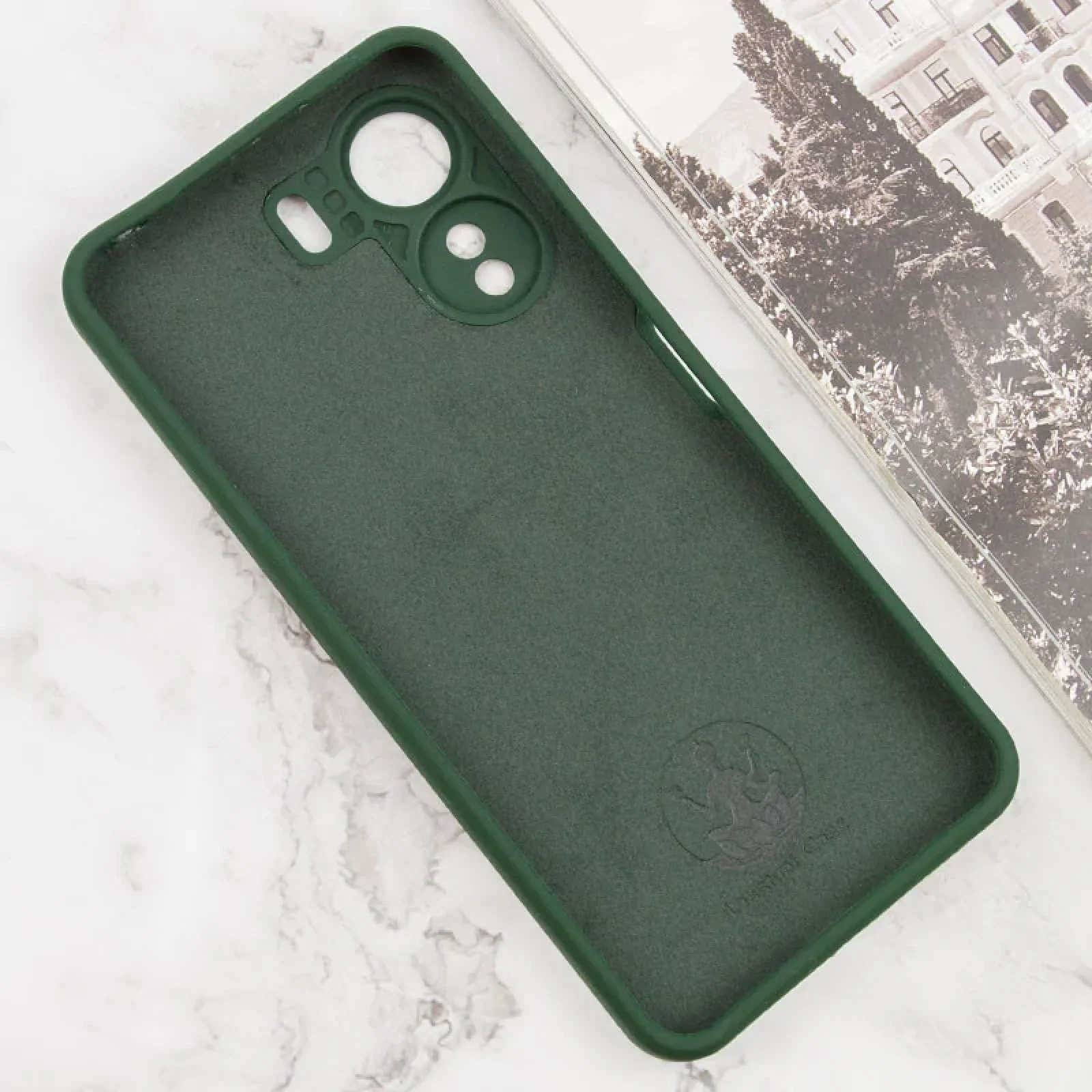 Чохол Silicone Cover Lakshmi Full Camera (AA) для Xiaomi Redmi 13C, Poco C65 Dark Green