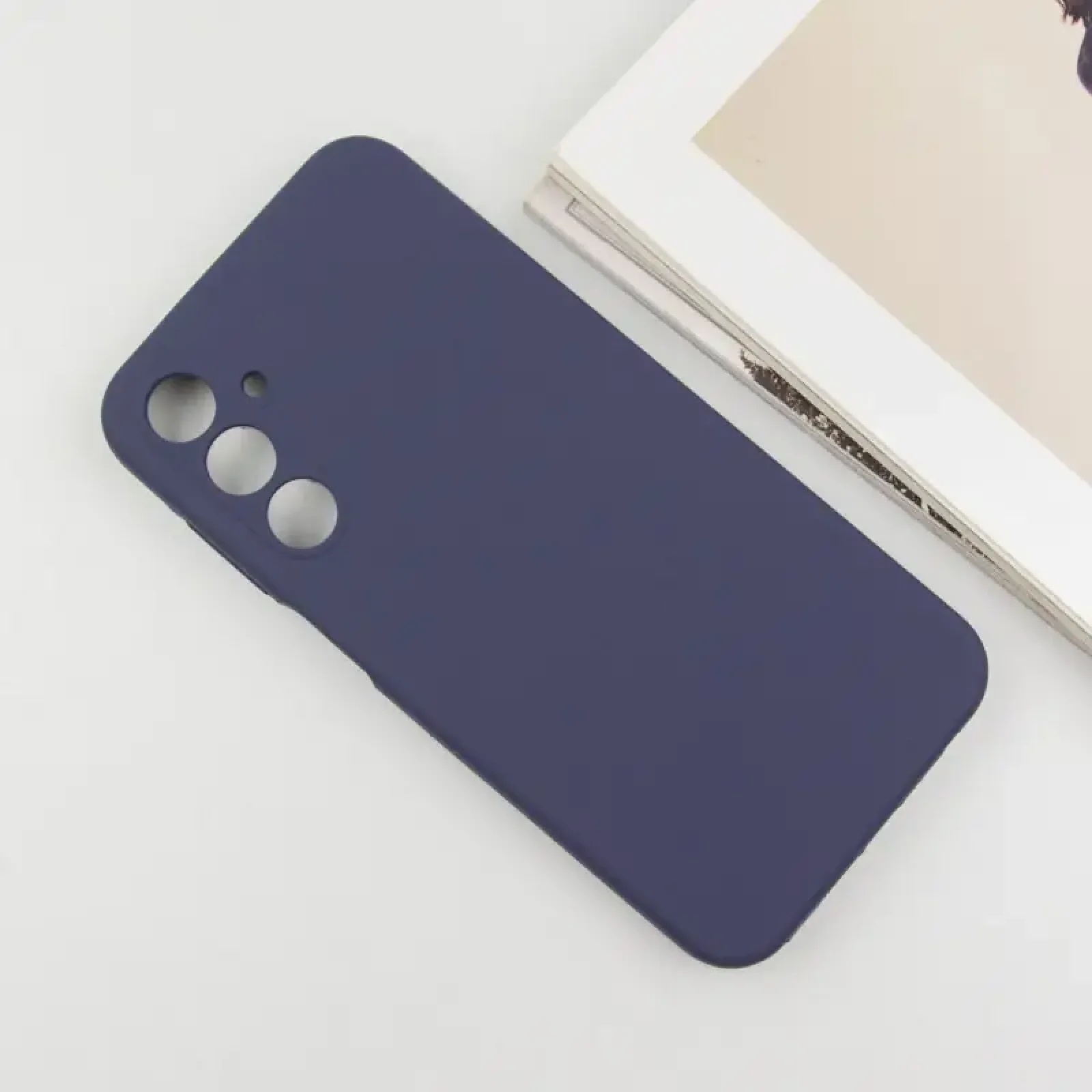 Чехол Silicone Cover Lakshmi Full Camera (AA) для Samsung Galaxy A15 4G/5G, Samsung Galaxy M15 5G Midnight Blue