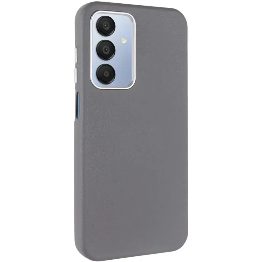 Чехол Leather Case Metal Buttons для Samsung Galaxy A15 4G/5G, Samsung Galaxy M15 5G Titanium Gray