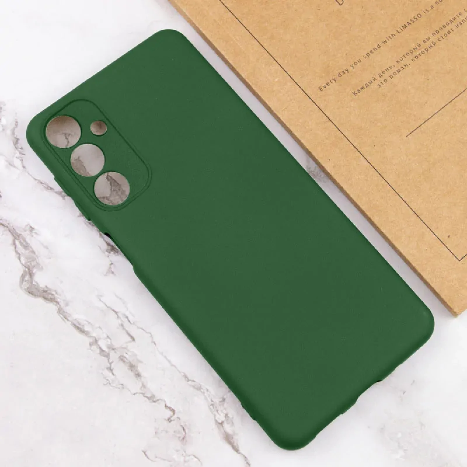 Чохол Silicone Cover Lakshmi Full Camera (AA) для Samsung Galaxy A25 5G Dark Green