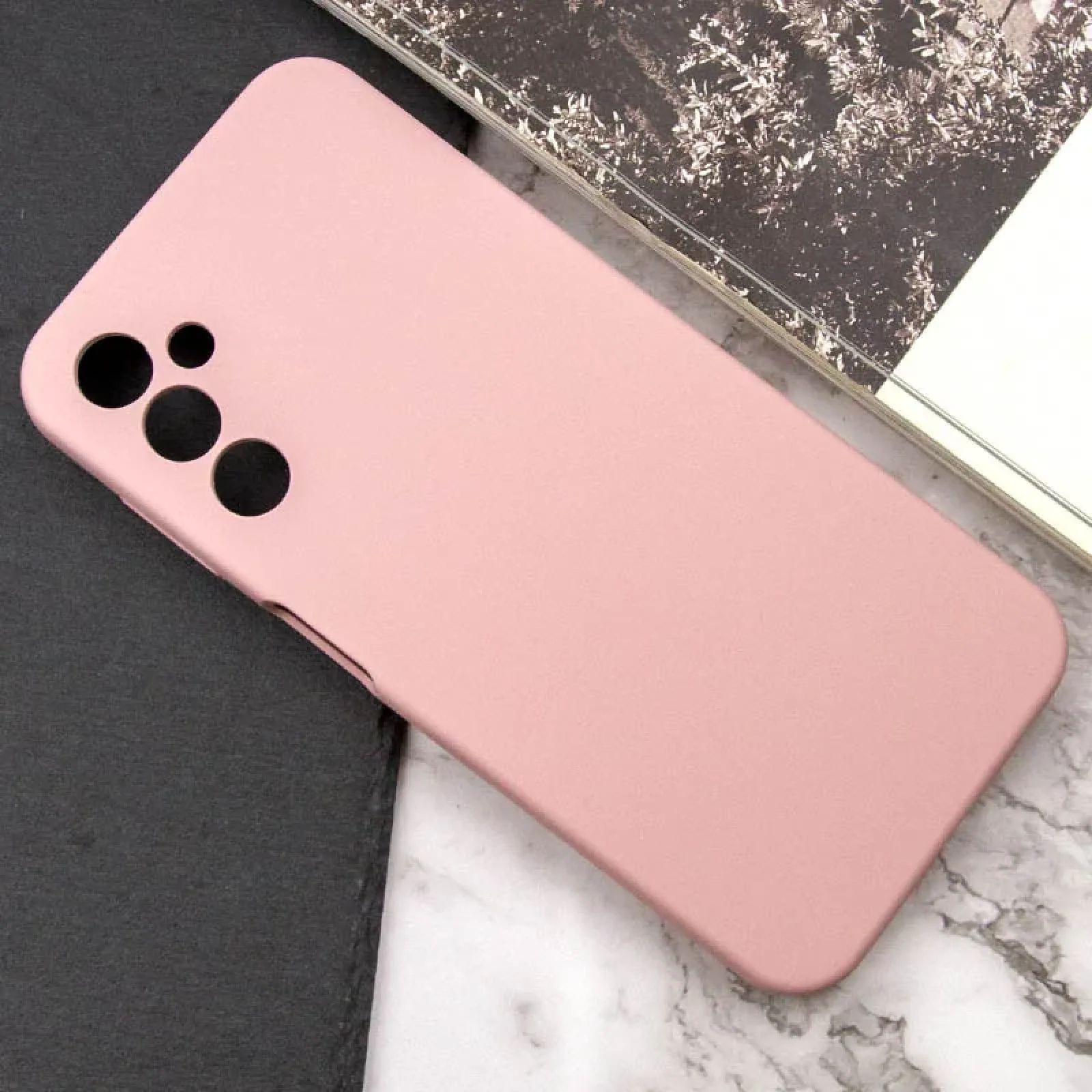 Чохол Silicone Cover Lakshmi Full Camera (AA) для Samsung Galaxy A25 5G Pink Sand