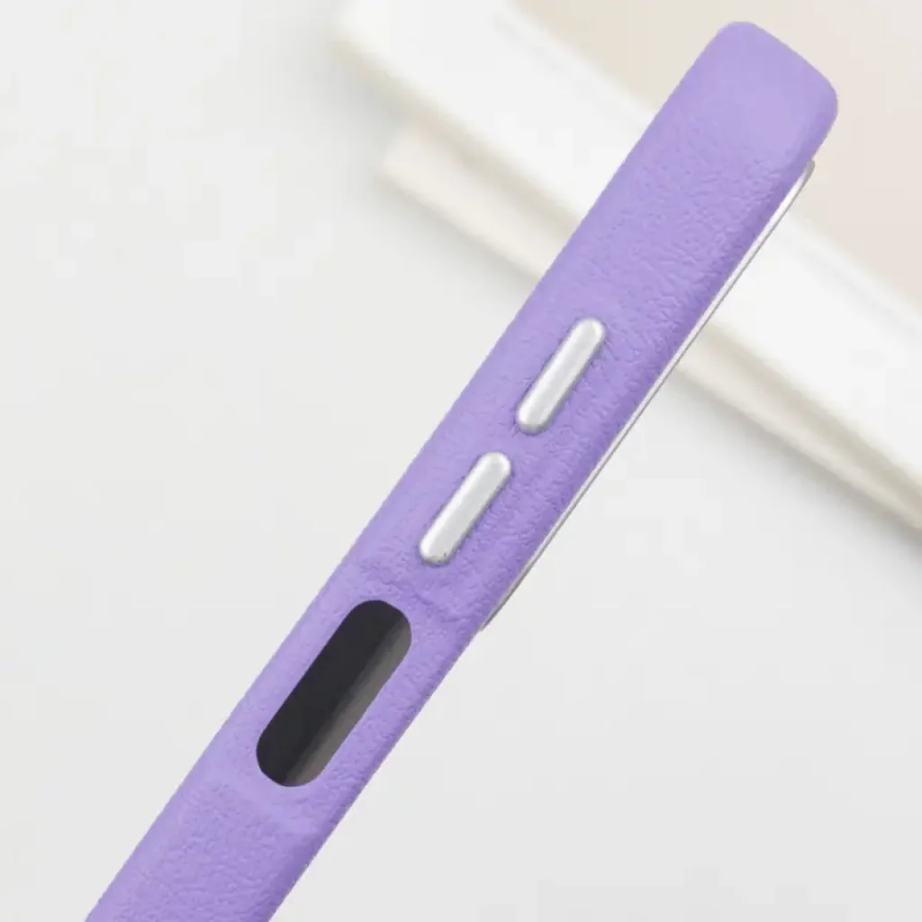Чехол Leather Case Metal Buttons для Samsung Galaxy A25 5G Light Purple