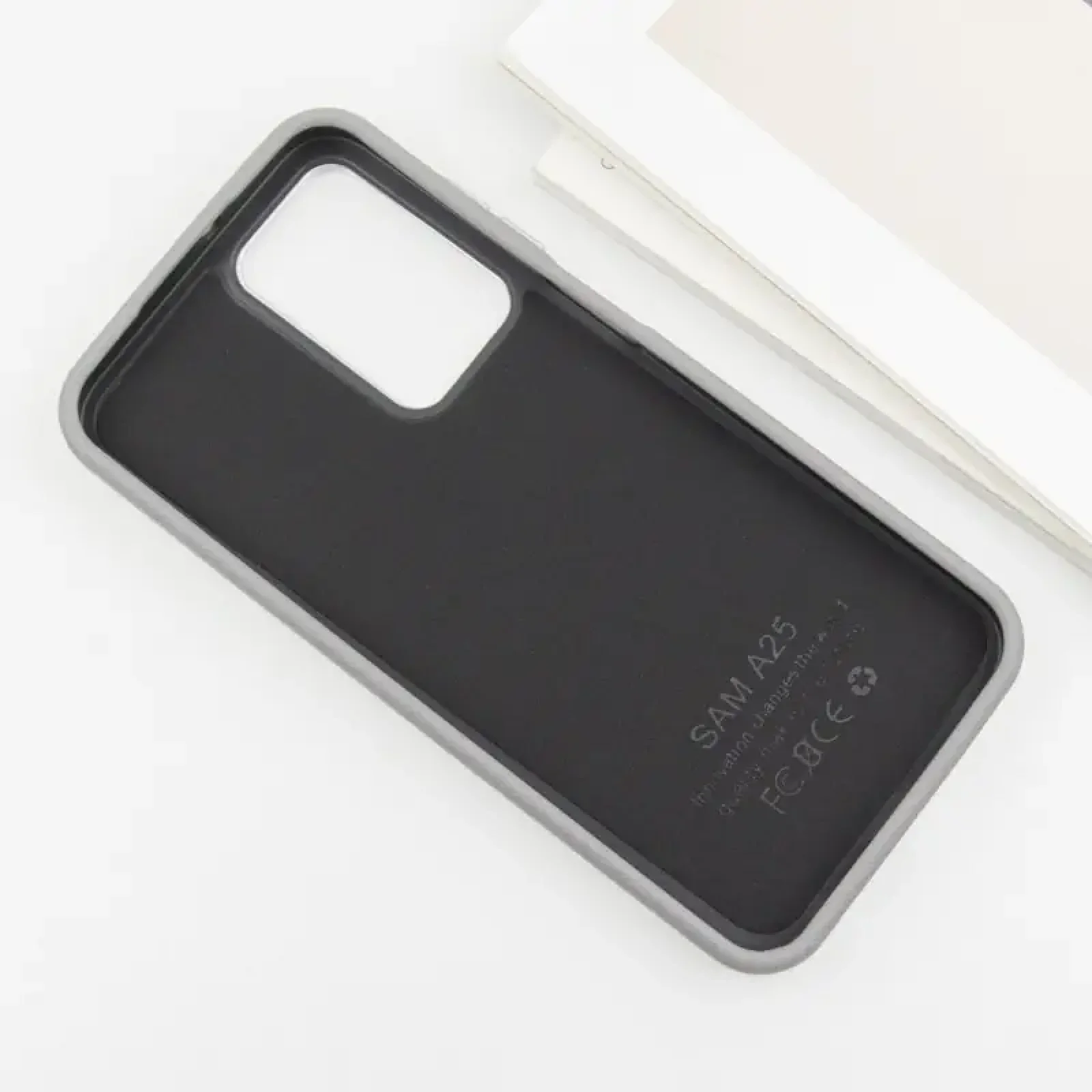 Чохол Leather Case Metal Buttons для Samsung Galaxy A25 5G Titanium Gray