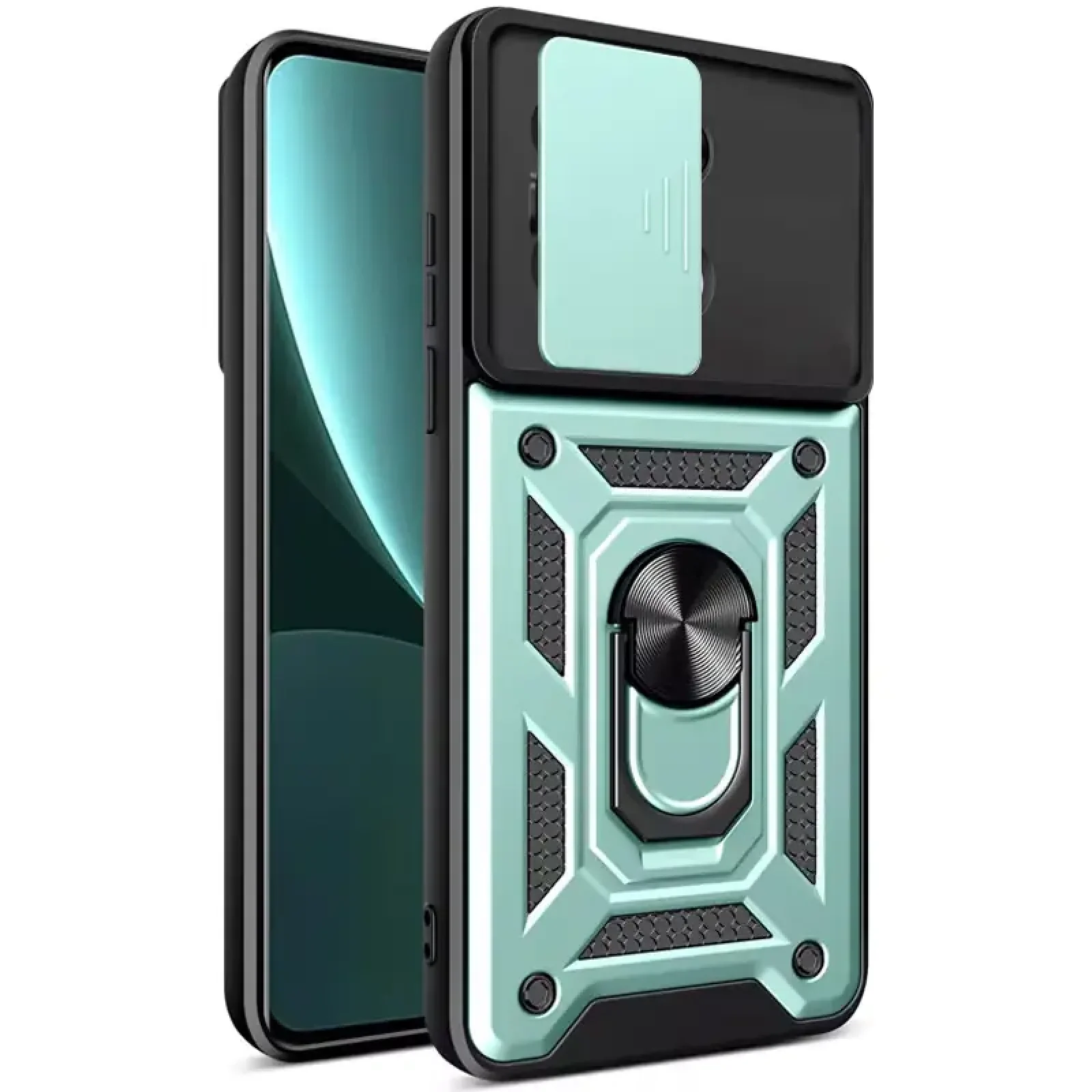Чехол Camshield Serge Ring для Xiaomi Redmi Note 13 Pro 4G, Xiaomi Redmi Note 14s, Poco M6 Pro 4G Green