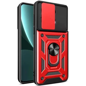 Чехол Camshield Serge Ring для Xiaomi Redmi Note 13 Pro 4G, Xiaomi Redmi Note 14s, Poco M6 Pro 4G Red