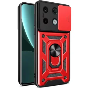 Чехол Camshield Serge Ring для Xiaomi Redmi Note 13 Pro 4G, Xiaomi Redmi Note 14s, Poco M6 Pro 4G Red