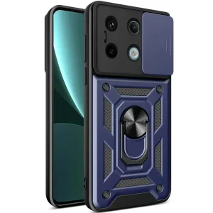 Чехол Camshield Serge Ring для Xiaomi Redmi Note 13 Pro 4G, Xiaomi Redmi Note 14s, Poco M6 Pro 4G Blue