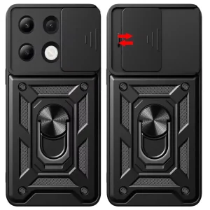 Чехол Camshield Serge Ring для Xiaomi Redmi Note 13 Pro 4G, Xiaomi Redmi Note 14s, Poco M6 Pro 4G Black