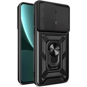 Чехол Camshield Serge Ring для Xiaomi Redmi Note 13 Pro 4G, Xiaomi Redmi Note 14s, Poco M6 Pro 4G Black
