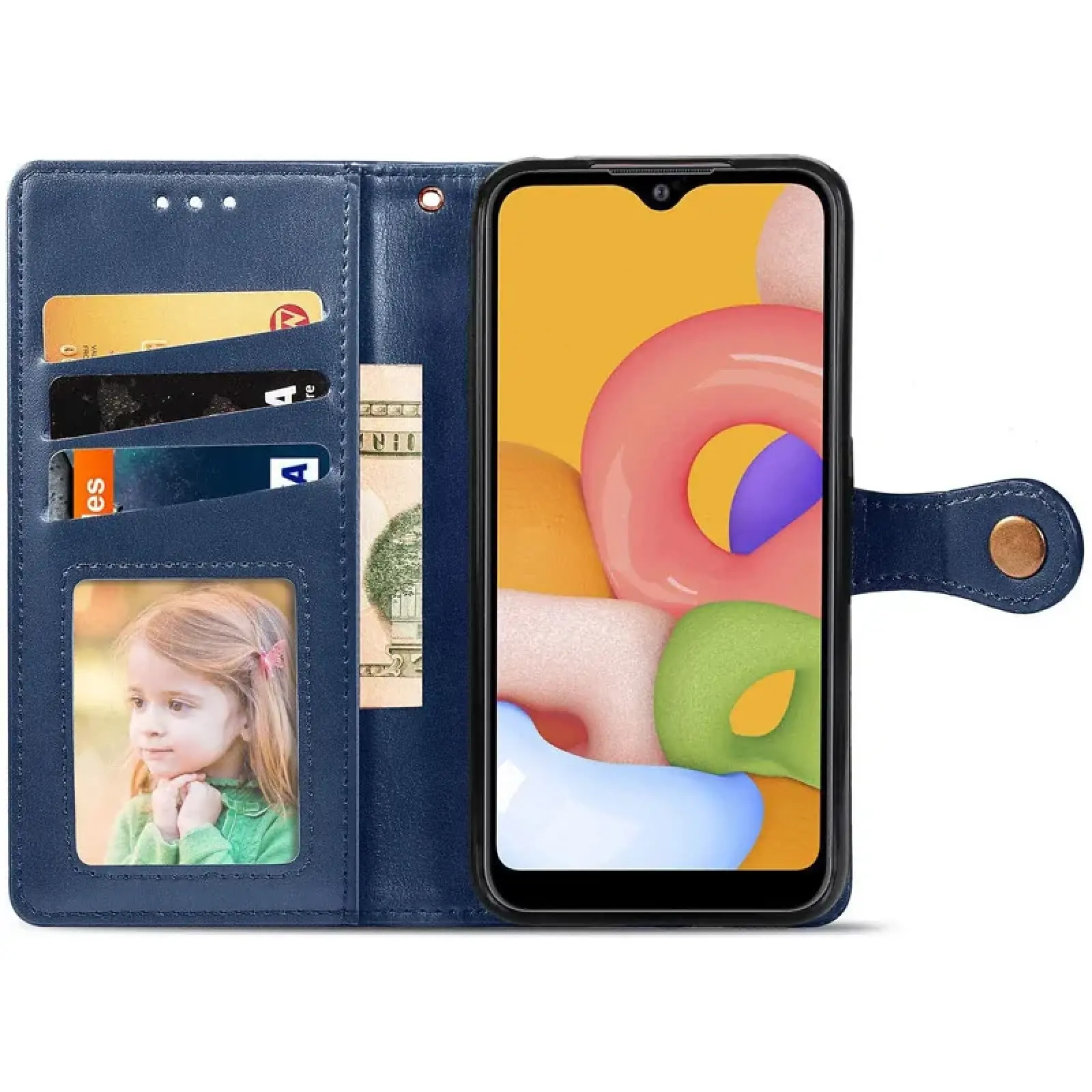 Чехол Getman Gallant PU Case для Motorola Moto G24, Motorola Moto G04 Blue