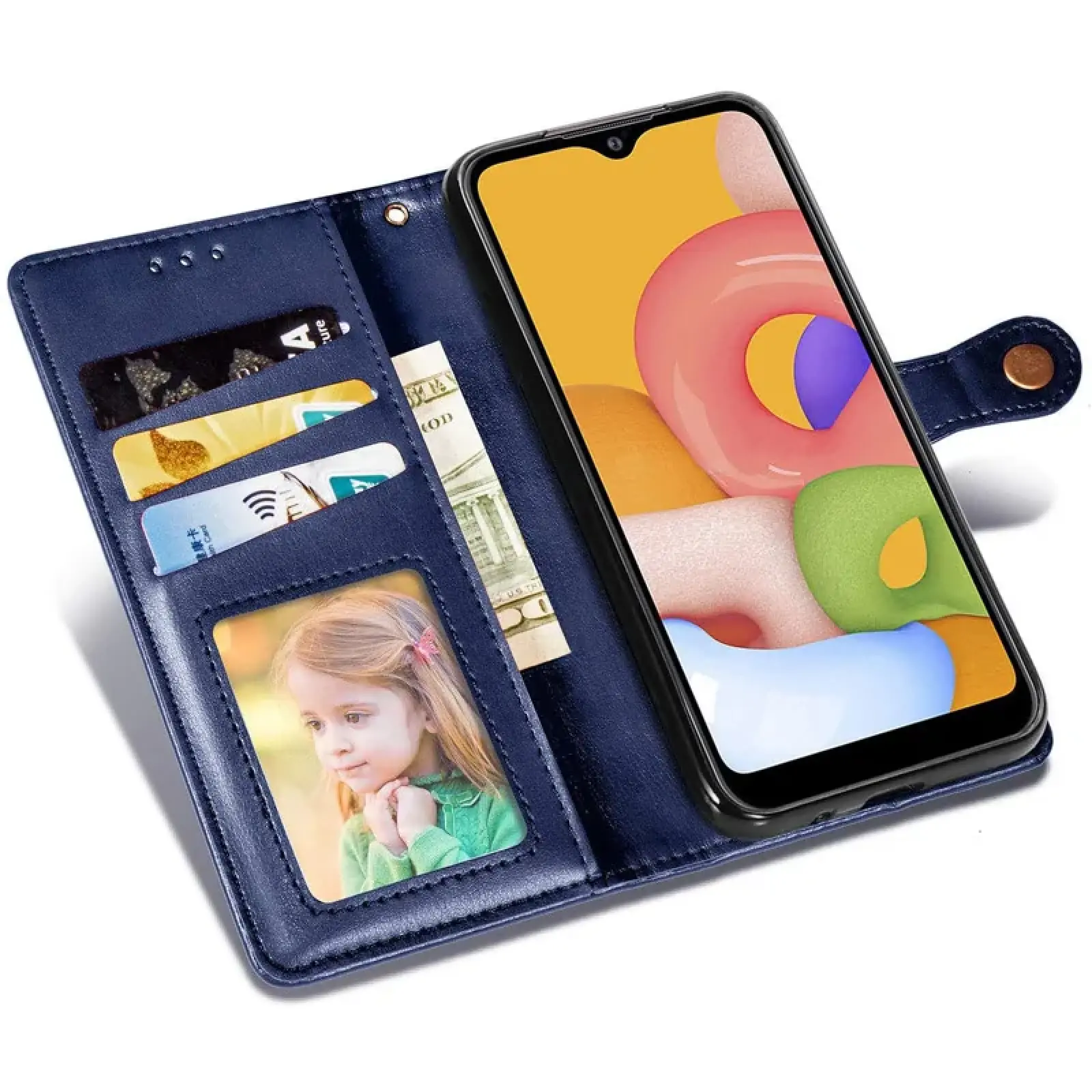 Чехол Getman Gallant PU Case для Motorola Moto G24, Motorola Moto G04 Blue