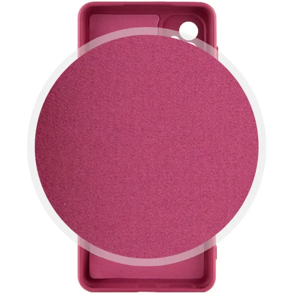 Чохол Silicone Cover Lakshmi Full Camera (AA) для Motorola Moto G24 Marsala