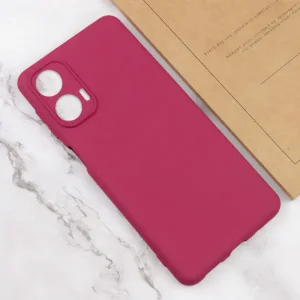 Чохол Silicone Cover Lakshmi Full Camera (AA) для Motorola Moto G24 Marsala