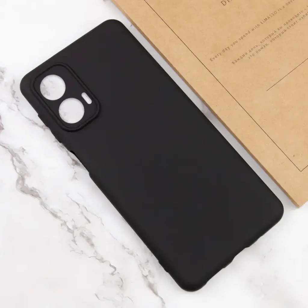 Чохол Silicone Cover Lakshmi Full Camera (AA) для Motorola Moto G24 Black