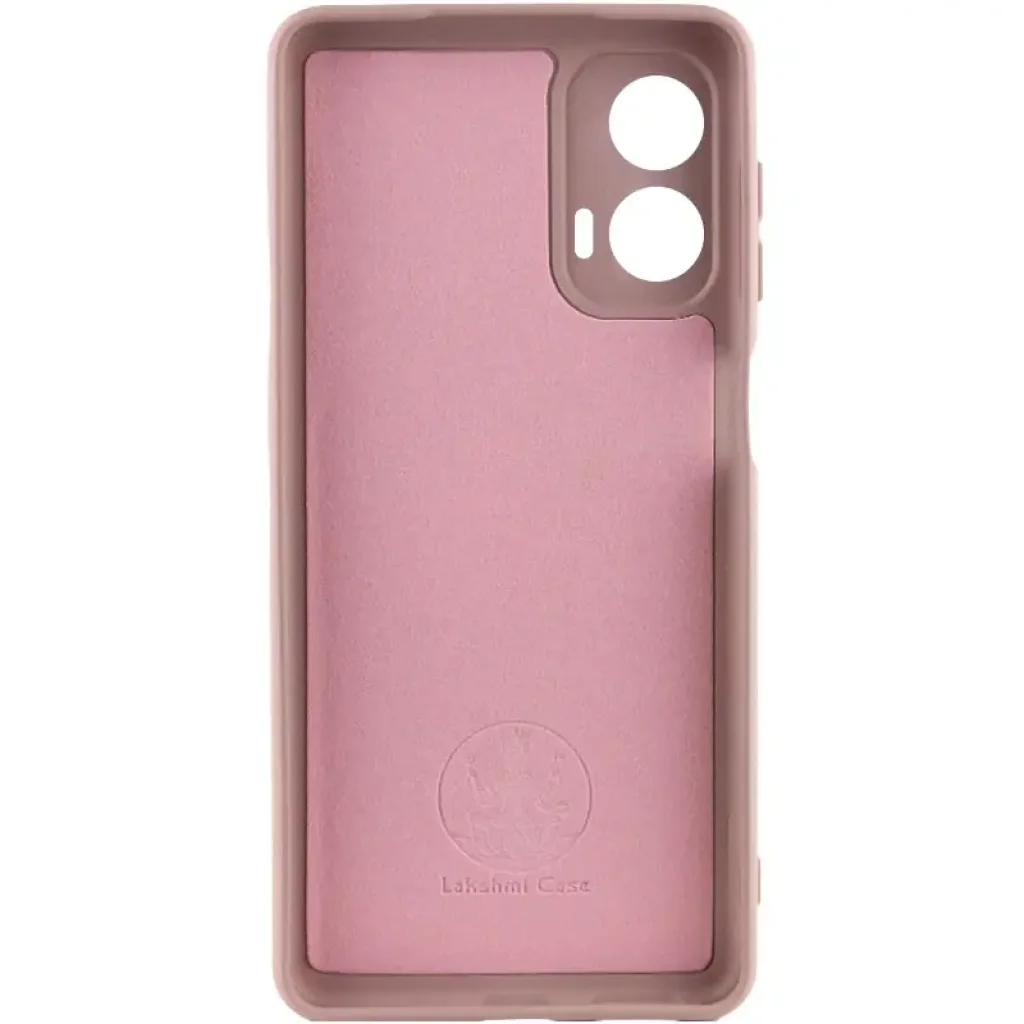 Чехол Silicone Cover Lakshmi Full Camera (AA) для Motorola Moto G24 Pink Sand