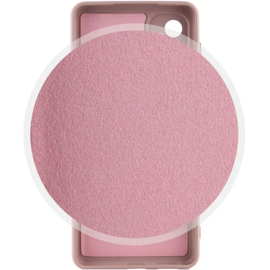 Чехол Silicone Cover Lakshmi Full Camera (AA) для Motorola Moto G24 Pink Sand
