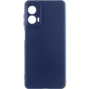 Колір: Синій - Чохол Silicone Cover Lakshmi Full Camera (AA) для Motorola Moto G24 Midnight Blue
