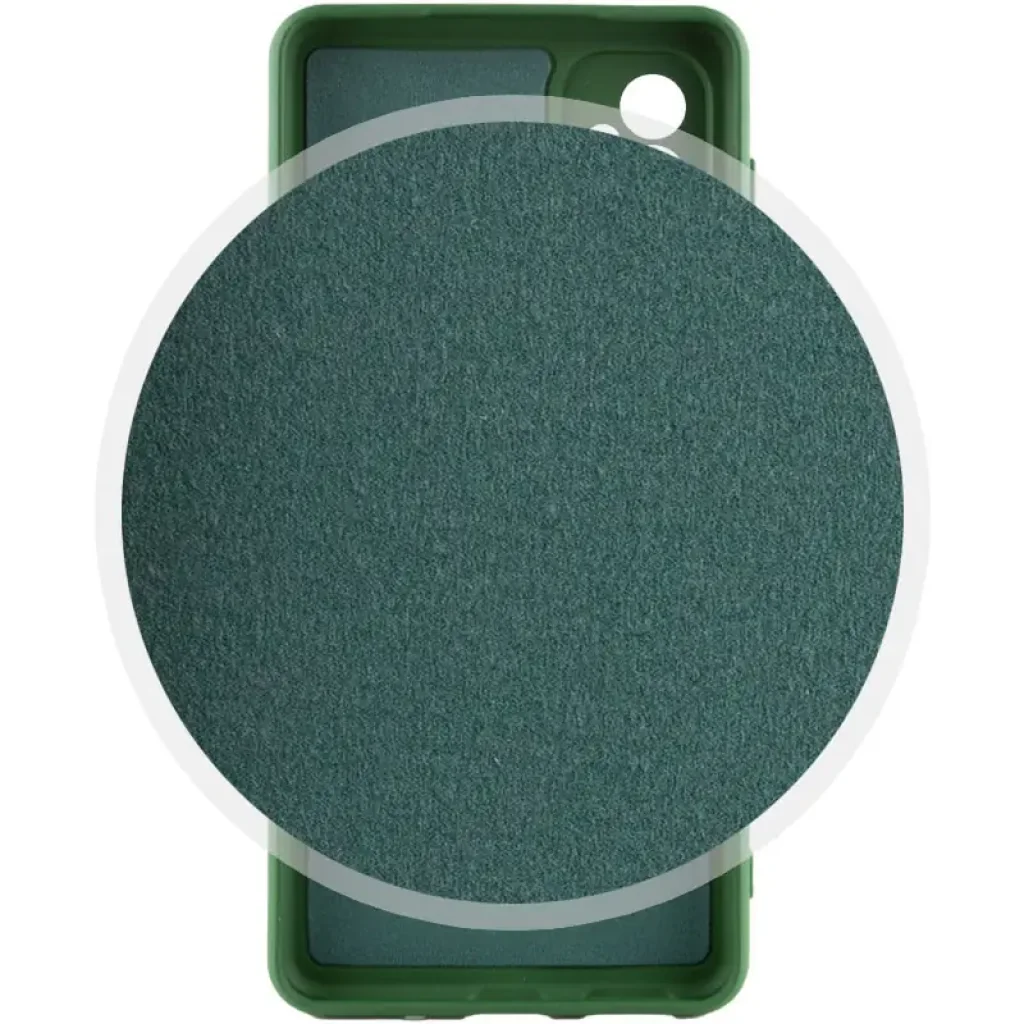 Чехол Silicone Cover Lakshmi Full Camera (AA) для Motorola Moto G24 Dark Green