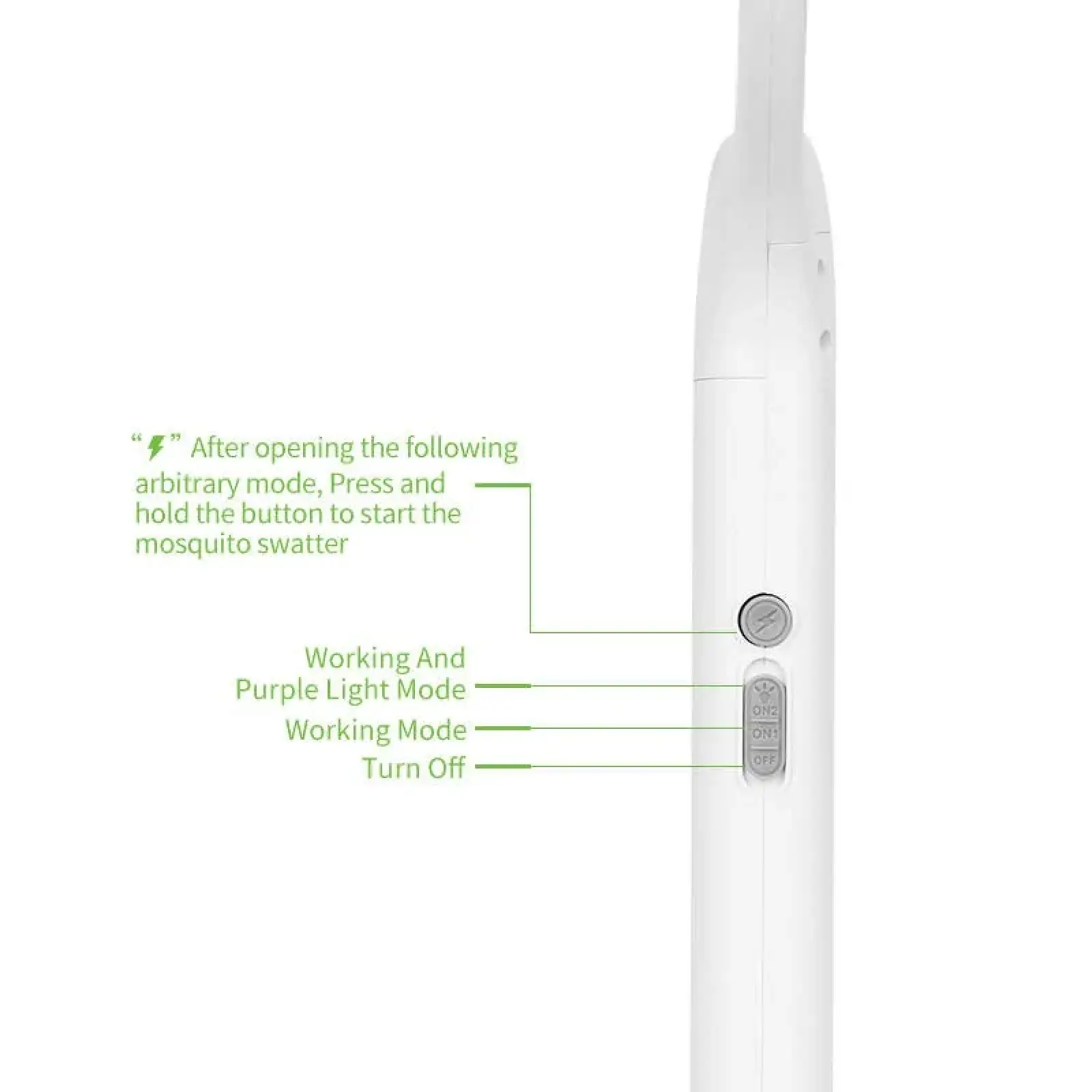 Пастка для комах з UV підсвічуванням WD-959 Rechargeable 1200 mAh White