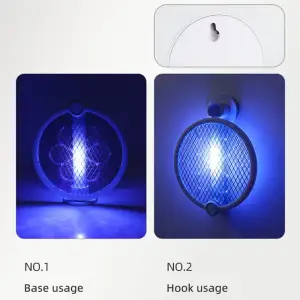 Пастка для комах з UV підсвічуванням WD-989 Rechargeable 1200 mAh White