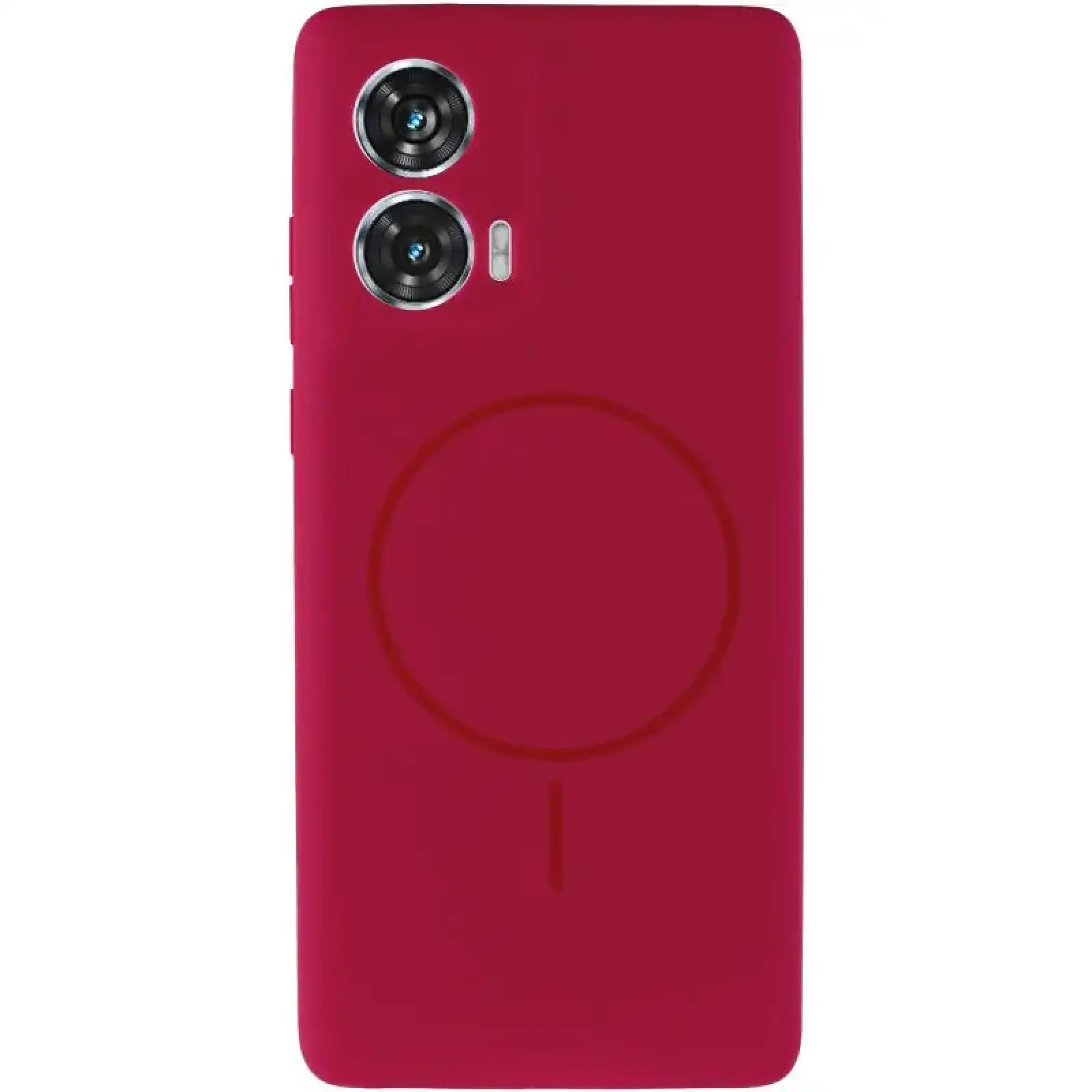 Чехол Silicone Cover Lakshmi Full Camera (AA) with MagFit для Motorola Edge 50 Fusion Rose Red