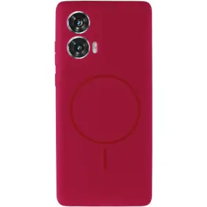 Чехол Silicone Cover Lakshmi Full Camera (AA) with MagFit для Motorola Edge 50 Fusion Rose Red
