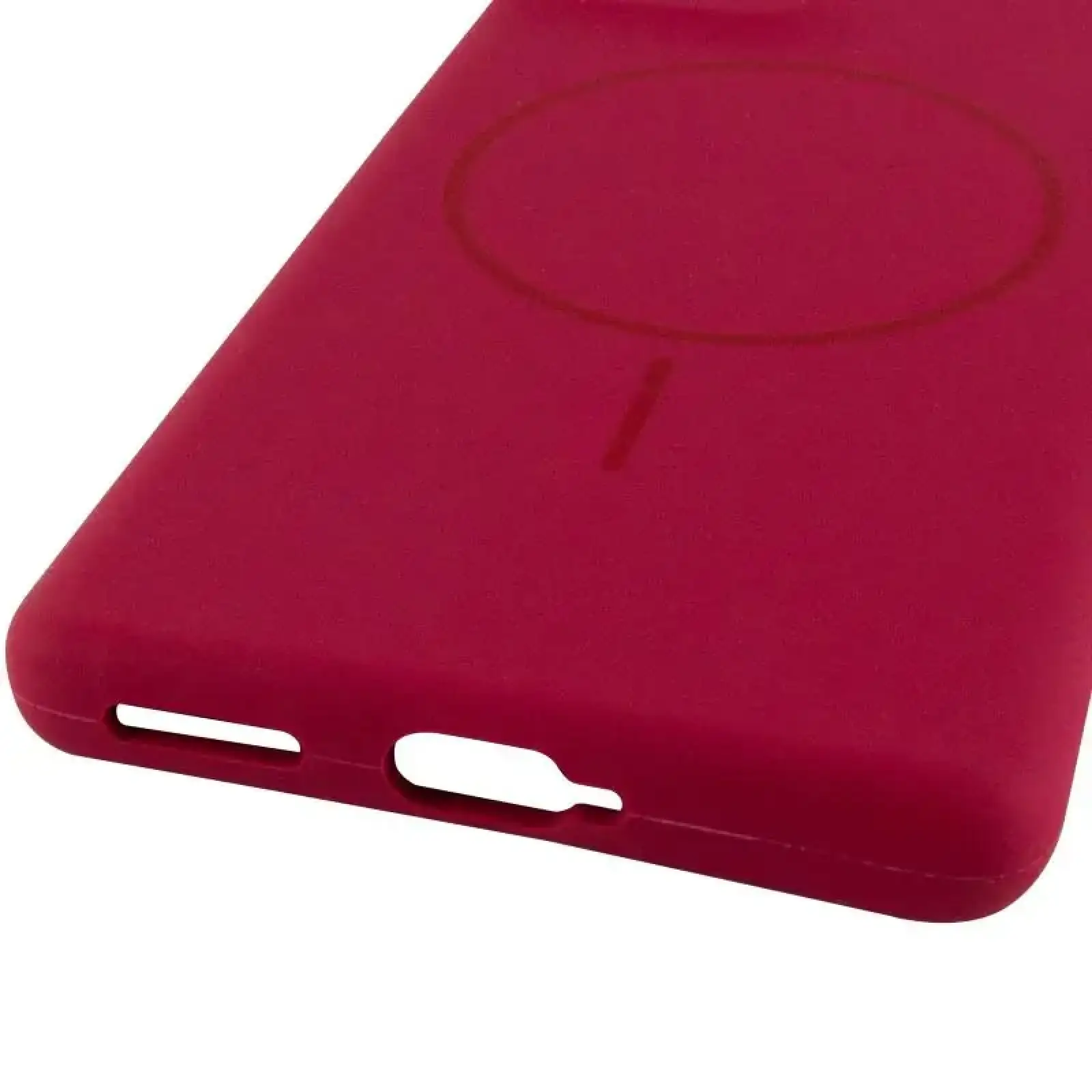 Чехол Silicone Cover Lakshmi Full Camera (AA) with MagFit для Motorola Edge 50 Fusion Rose Red