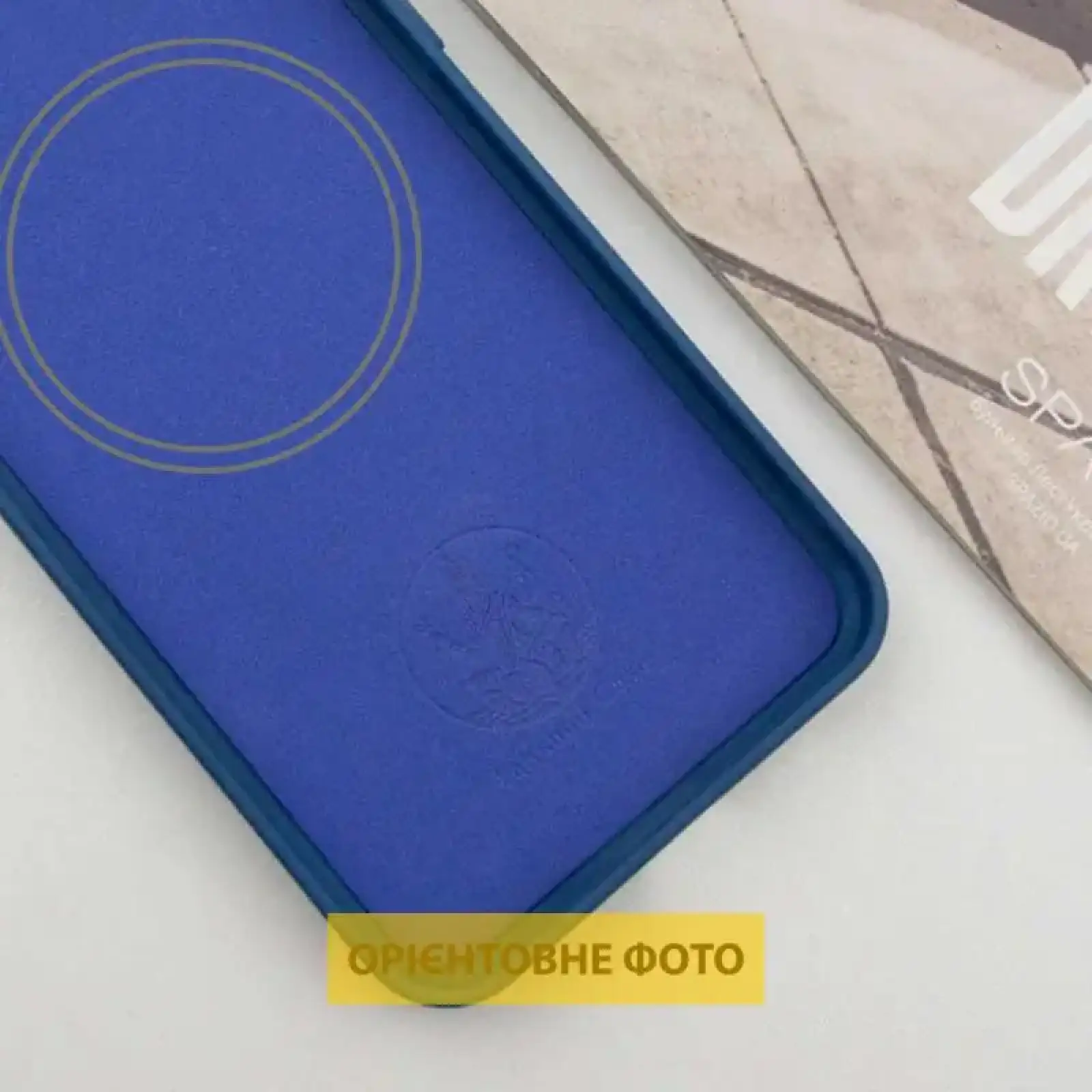 Чохол Silicone Cover Lakshmi Full Camera (AA) with MagFit для Motorola Edge 50 Fusion Navy Blue