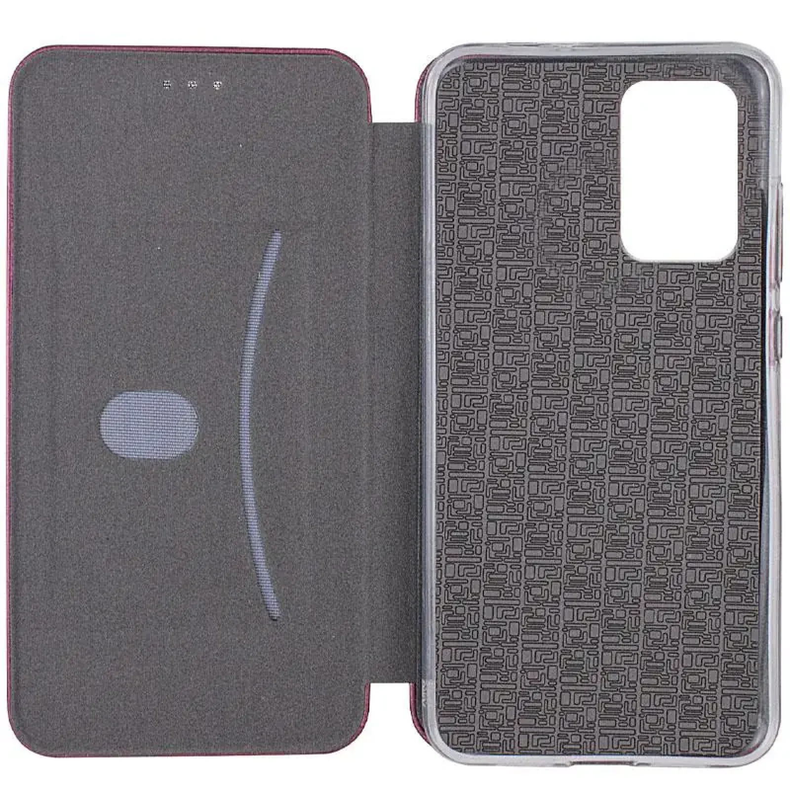 Чохол Classy PU Case для Motorola Edge 50 Fusion Bordo
