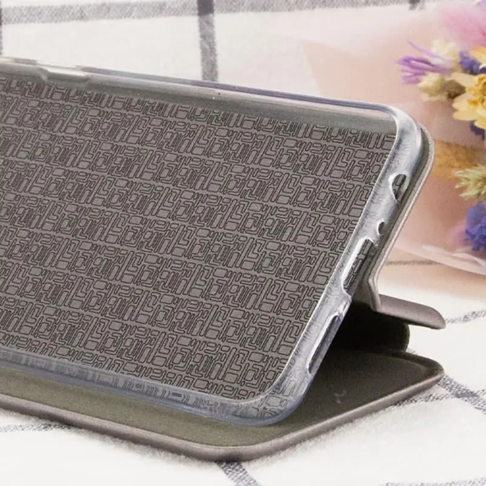 Чохол Classy PU Case для Motorola Edge 50 Fusion Grey