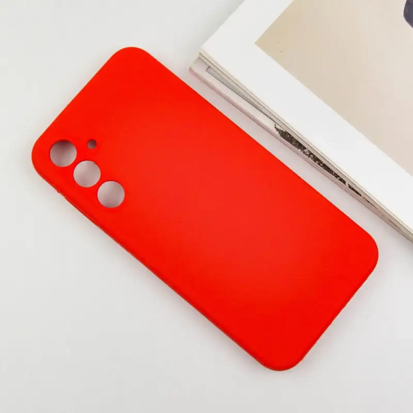 Чохол Silicone Cover Lakshmi Full Camera (AA) для Samsung Galaxy A55 Red