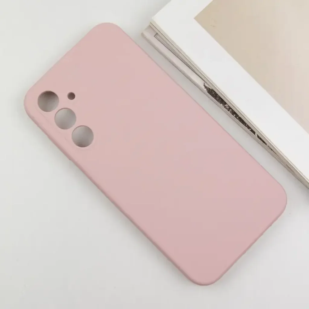 Чохол Silicone Cover Lakshmi Full Camera (AA) для Samsung Galaxy A55 Pink Sand