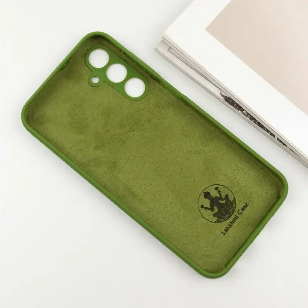 Чохол Silicone Cover Lakshmi Full Camera (AA) для Samsung Galaxy A55 Dark Green