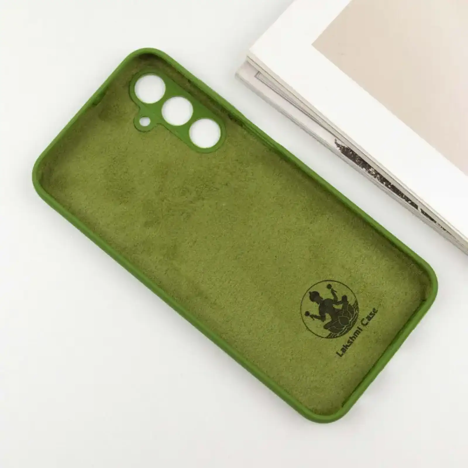 Чехол Silicone Cover Lakshmi Full Camera (AA) для Samsung Galaxy A55 Dark Green