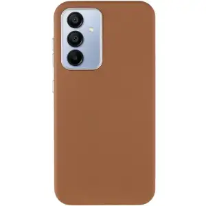 Чехол Leather Case Metal Buttons для Samsung Galaxy A55 Brown