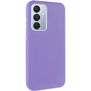 Цвет: Фиолетовый - Чехол Leather Case Metal Buttons для Samsung Galaxy A55 Light Purple