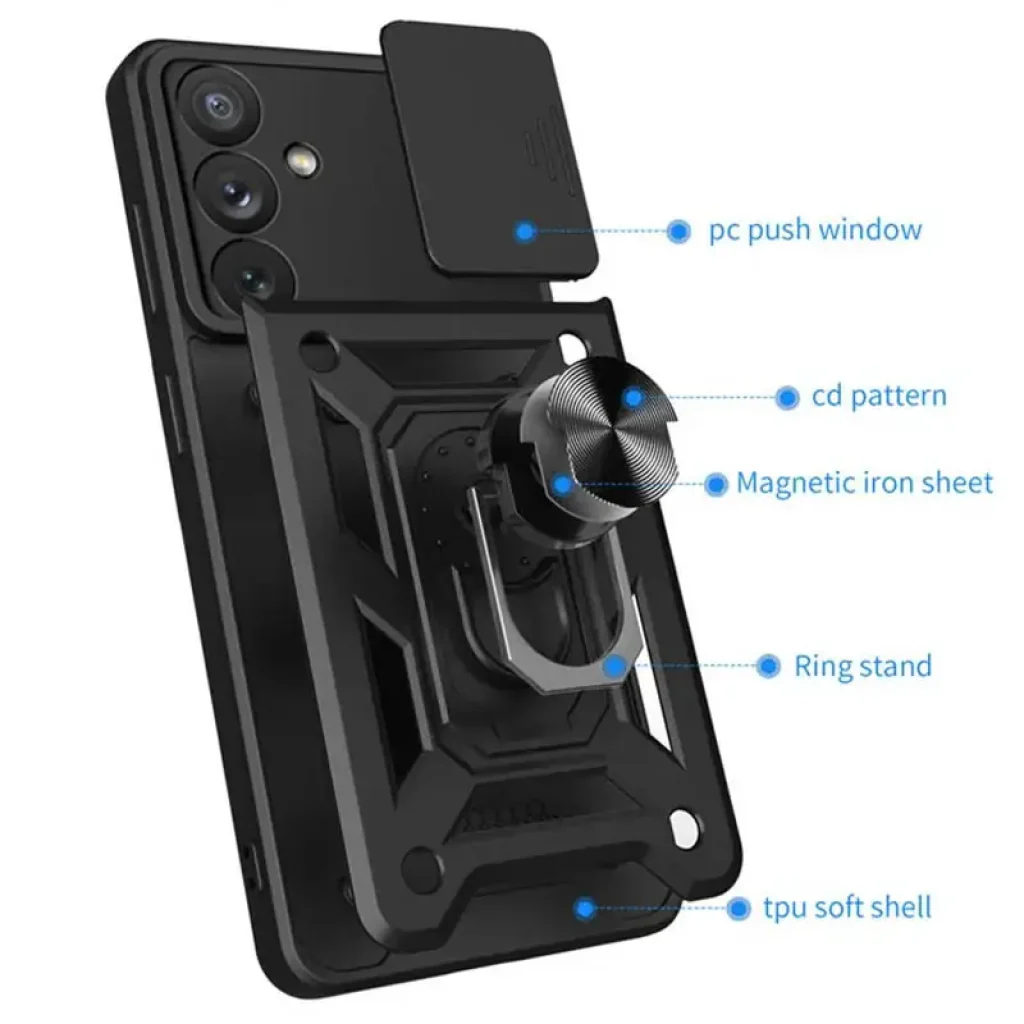 Чохол Camshield Serge Ring для Samsung Galaxy A35 Black