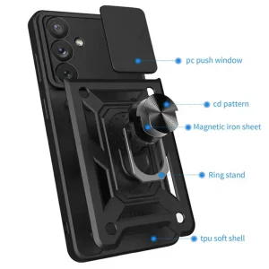 Чохол Camshield Serge Ring для Samsung Galaxy A35 Black