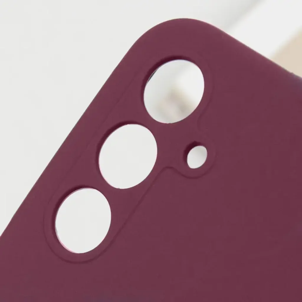 Чохол Silicone Cover Lakshmi Full Camera (AA) для Samsung Galaxy A35 Marsala