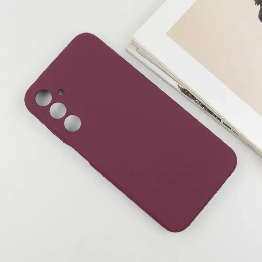 Чохол Silicone Cover Lakshmi Full Camera (AA) для Samsung Galaxy A35 Marsala