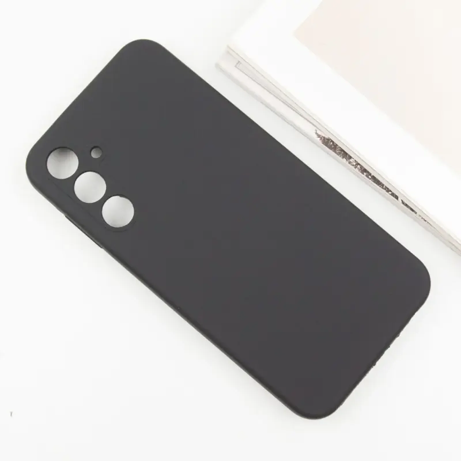 Чехол Silicone Cover Lakshmi Full Camera (AA) для Samsung Galaxy A35 Black