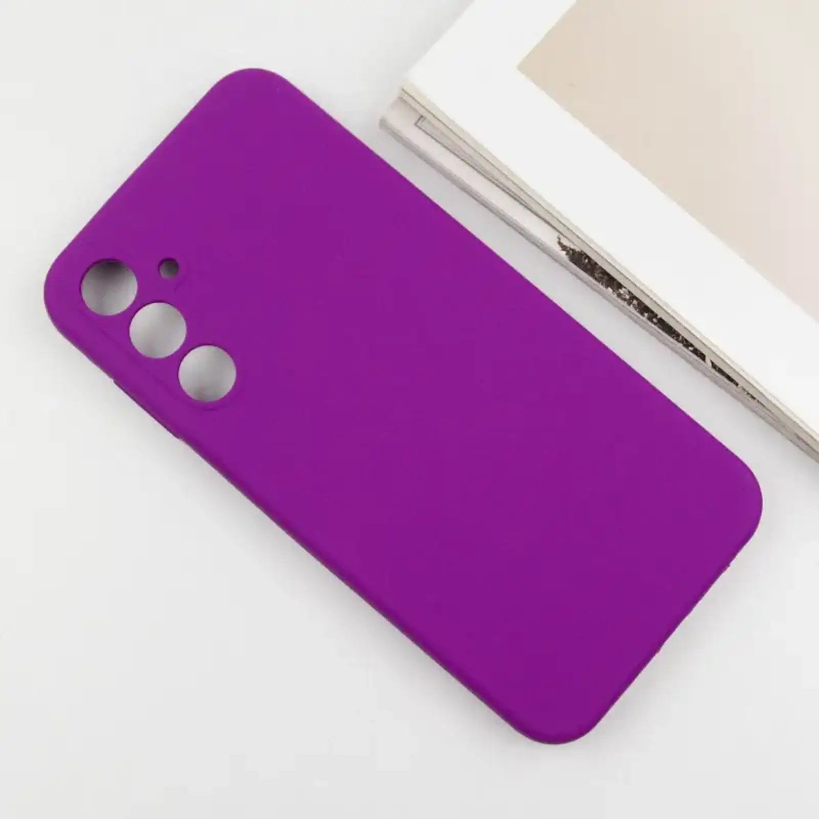 Чохол Silicone Cover Lakshmi Full Camera (AA) для Samsung Galaxy A35 Purple