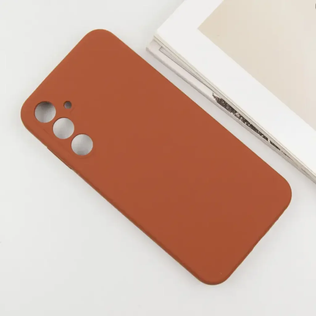 Чохол Silicone Cover Lakshmi Full Camera (AA) для Samsung Galaxy A35 Brown