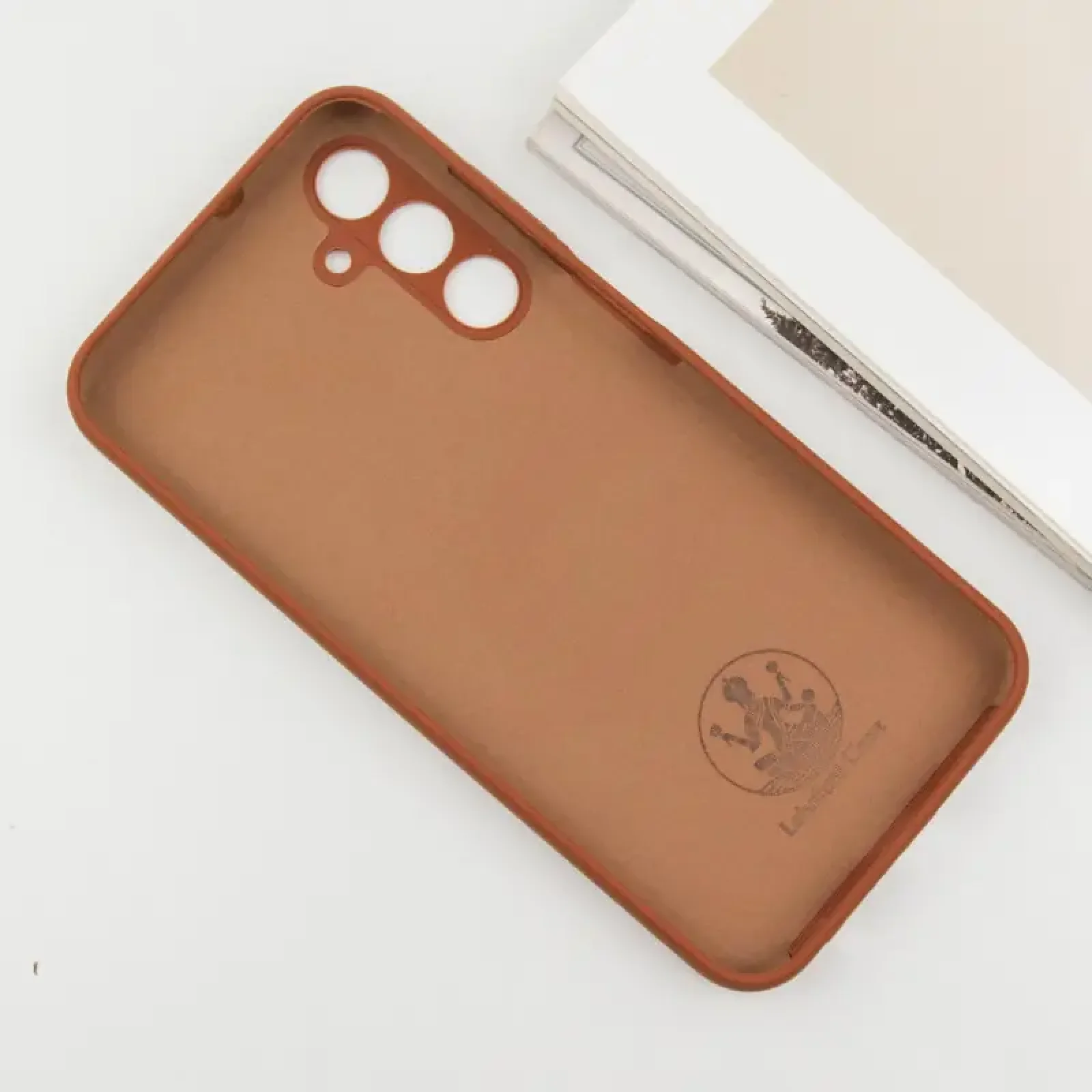 Чехол Silicone Cover Lakshmi Full Camera (AA) для Samsung Galaxy A35 Brown