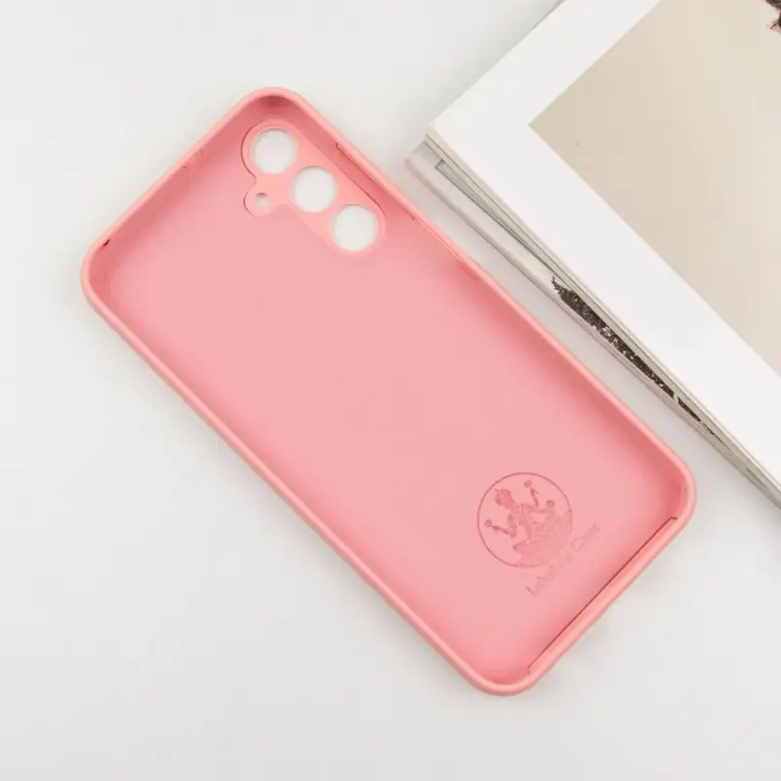 Чехол Silicone Cover Lakshmi Full Camera (AA) для Samsung Galaxy A35 Pink