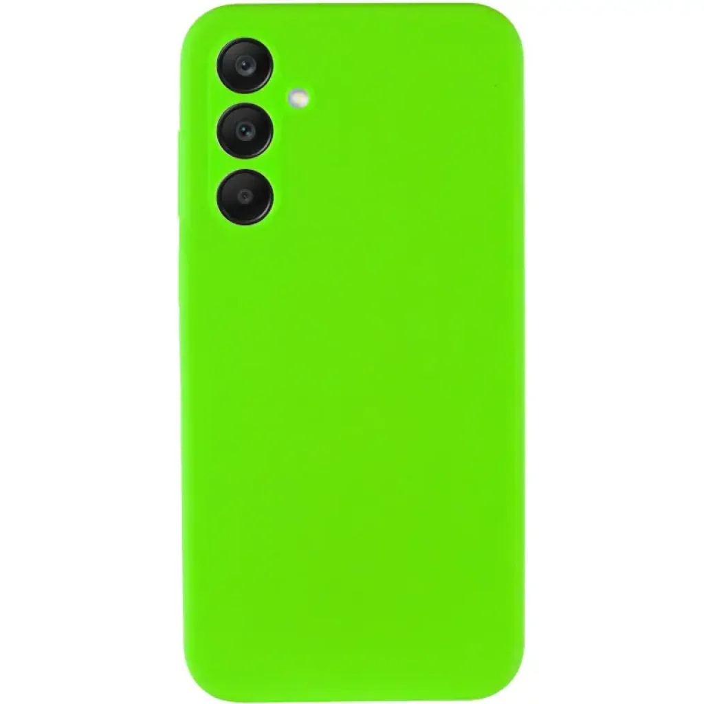 Чохол Silicone Cover Lakshmi Full Camera (AA) для Samsung Galaxy A35 Neon Green