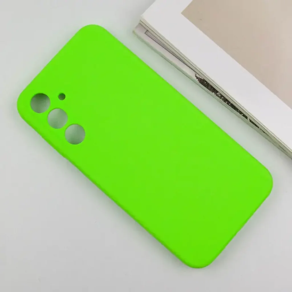 Чохол Silicone Cover Lakshmi Full Camera (AA) для Samsung Galaxy A35 Neon Green
